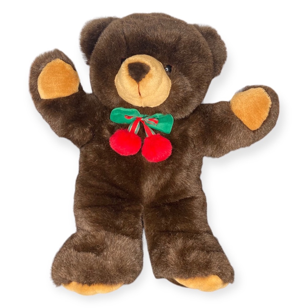 JC PENNEY Christmas BROWN BEAR Teddy Stuffed Animal LARGE 22 in Collectable Bear - Picture 2 of 11
